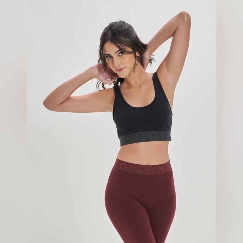 OFFLINE By Aerie OG Logo Band Sports Bra Size Small